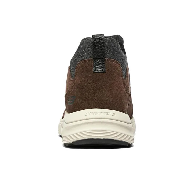 Skechers Lifestyle Oak Canyon Cushioned Anti Slip And Wear Resistant Lightweight Low Top Casual Shoes Men's Brown Black-3