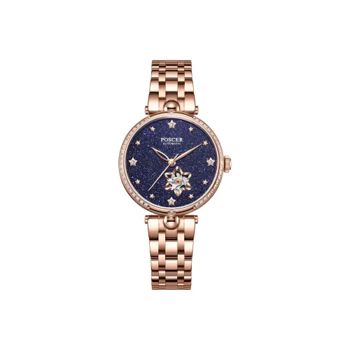 POSCER Heartfelt Collection Automatic Mechanical Movement Watch Women's Watch Blue Dial 51025L.RRU