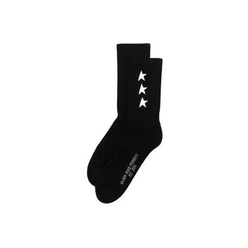Golden Goose Star Print Crew Socks