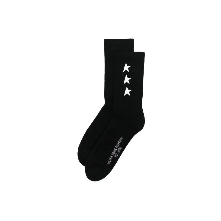Golden Goose Ribbed Star print Socks-0