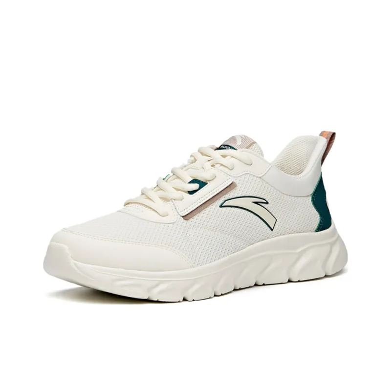 Anta Slip Resistant, Abrasion Resistant, Lightweight Low Top Running Shoes Men's Light Beige-3