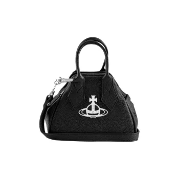Vivienne Westwood Polyester Bowling Bag Shoulder Bag Crossbody Bag Handbags Mini Women's Black