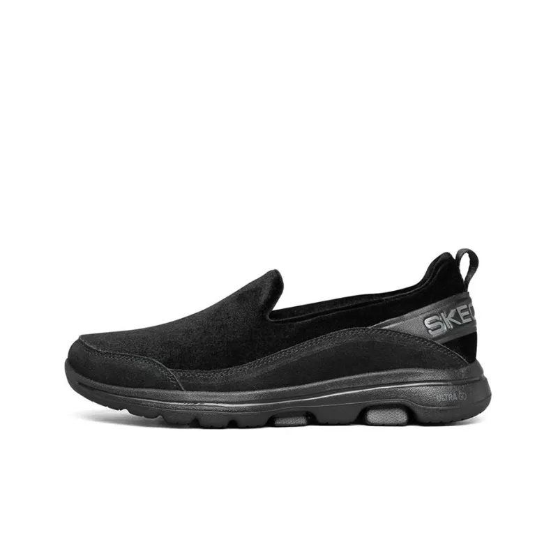 Skechers Go Walk 5 Cushioning Anti Slip Wear Resistant Coverage Support Lightweight Low Top Casual Shoes Women's Black-0