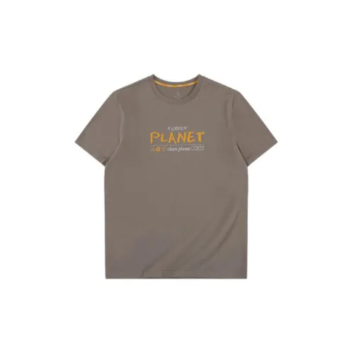 PEAK T-Shirts Men Leather Brown