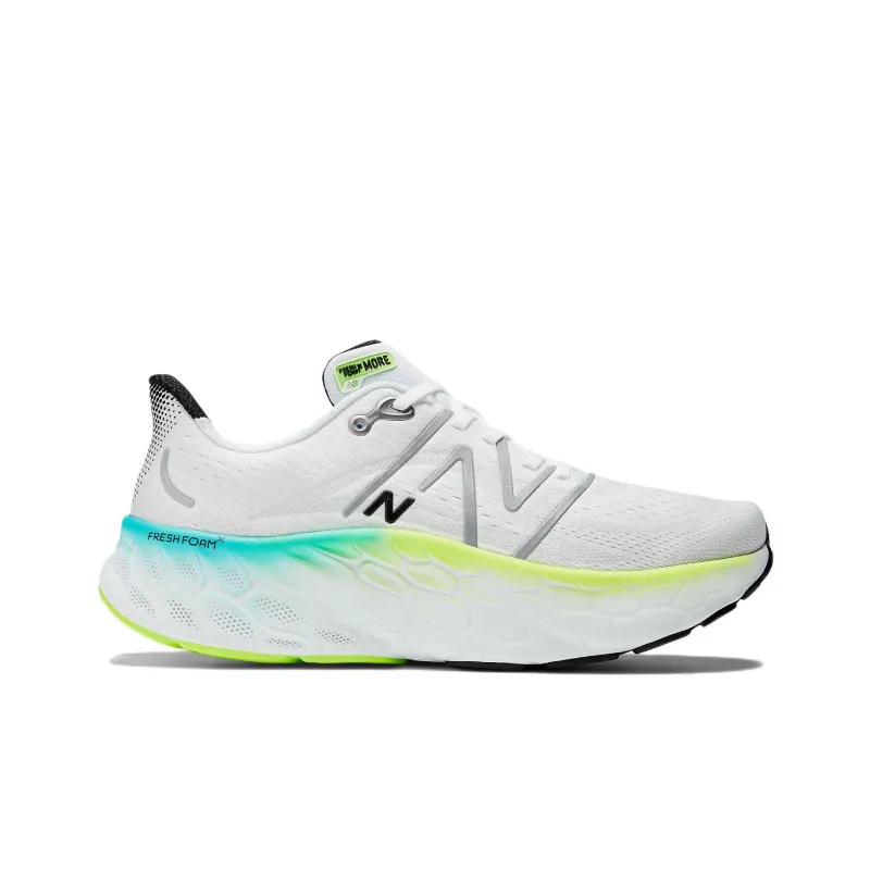 New Balance Fresh Foam X More V4 White Green-1