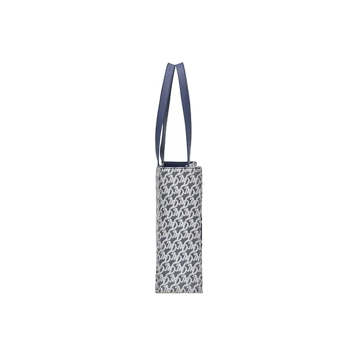 NERDY Polyester Combo Bag Tote Bag Shopping Bag Handbag Shoulder Bag Unisex Navy Blue-2
