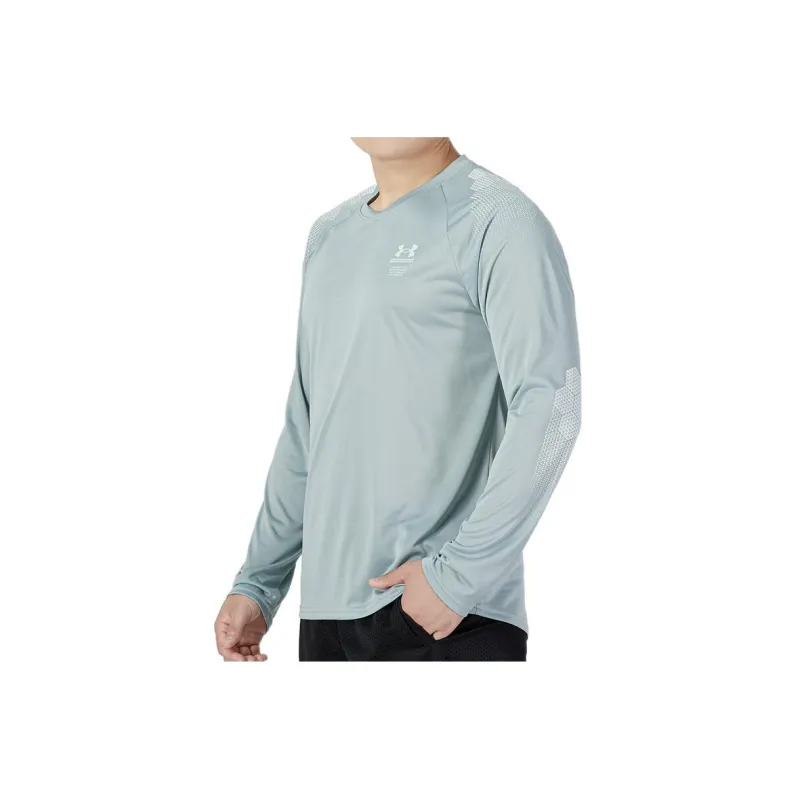 Under Armour Long Sleeved T Shirt Men's Blue-2