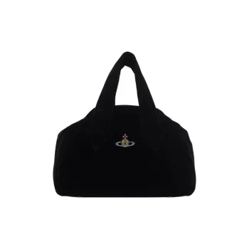 Vivienne Westwood Cotton Handbag Medium Size Women's Black