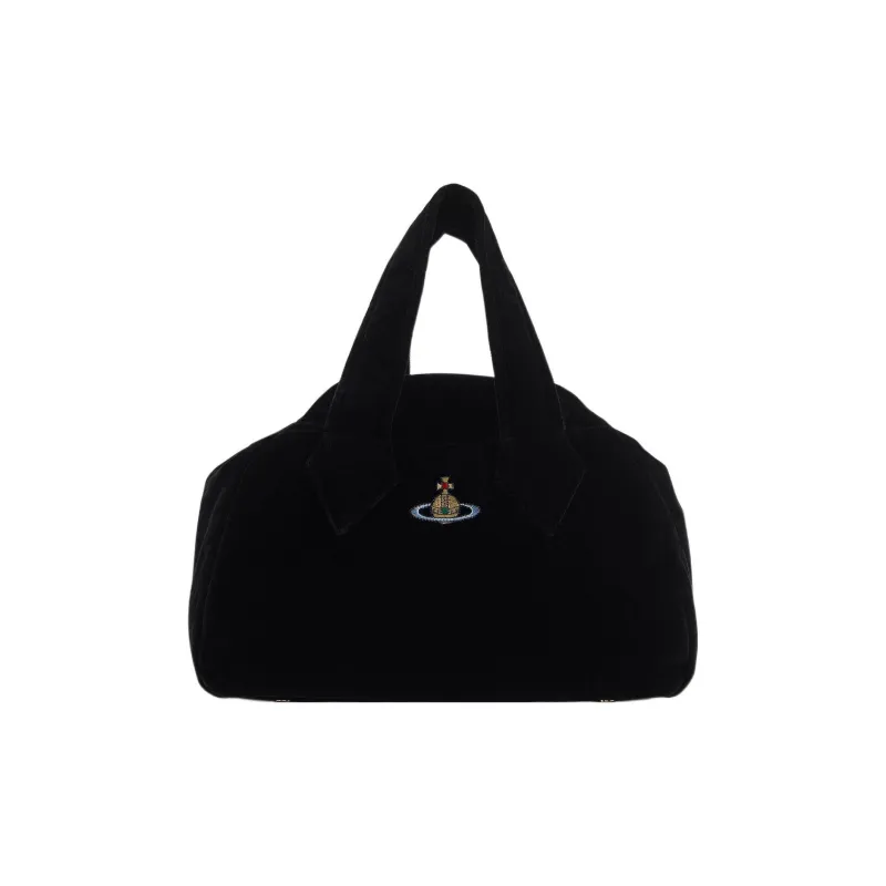 Vivienne Westwood Cotton Handbag Medium Size Women's Black-0