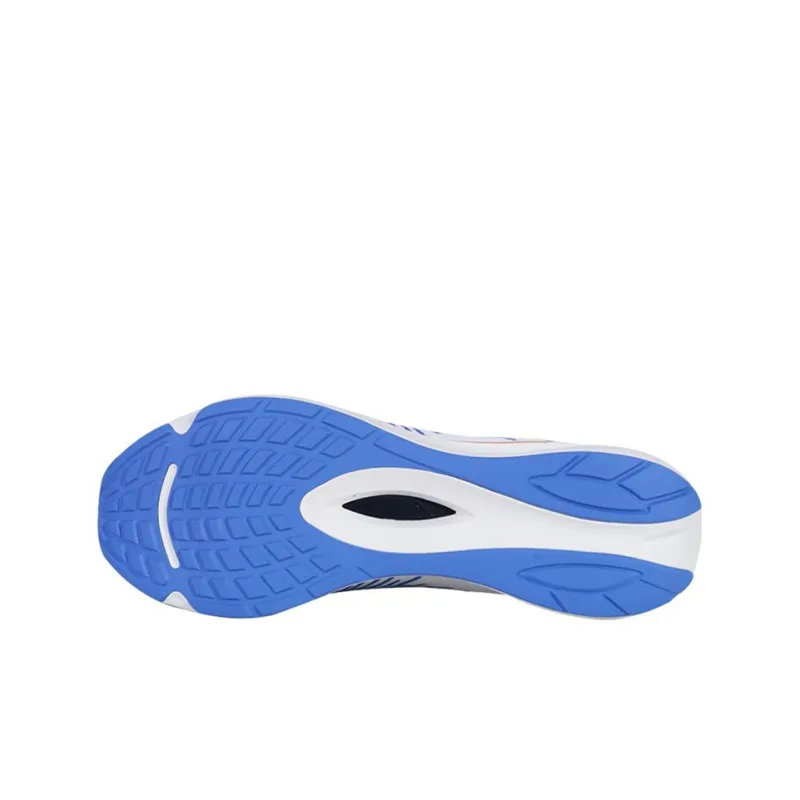 LiNing Cushioning Breathable Wear Resistant Slip Resistant Low Top Running Shoes Men's White Blue-3