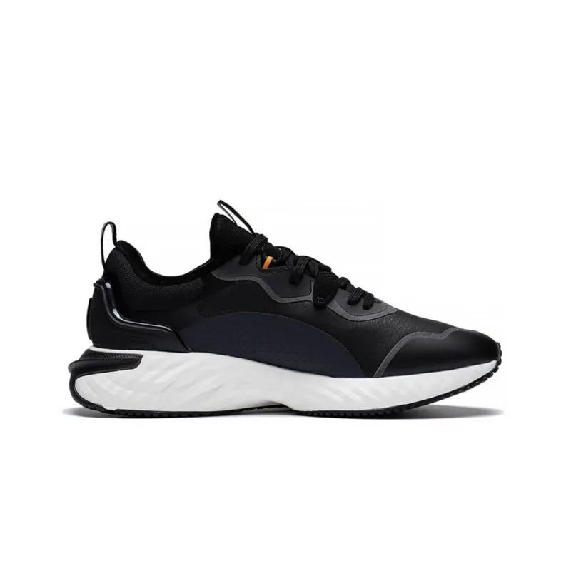 LiNing Cushioning Low Top Sports Casual Shoes Men's Black Blue-1