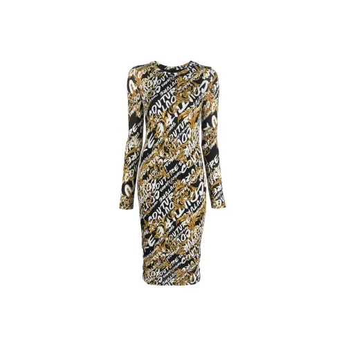 VERSACE Long-Sleeved Dresses Women's Yellow