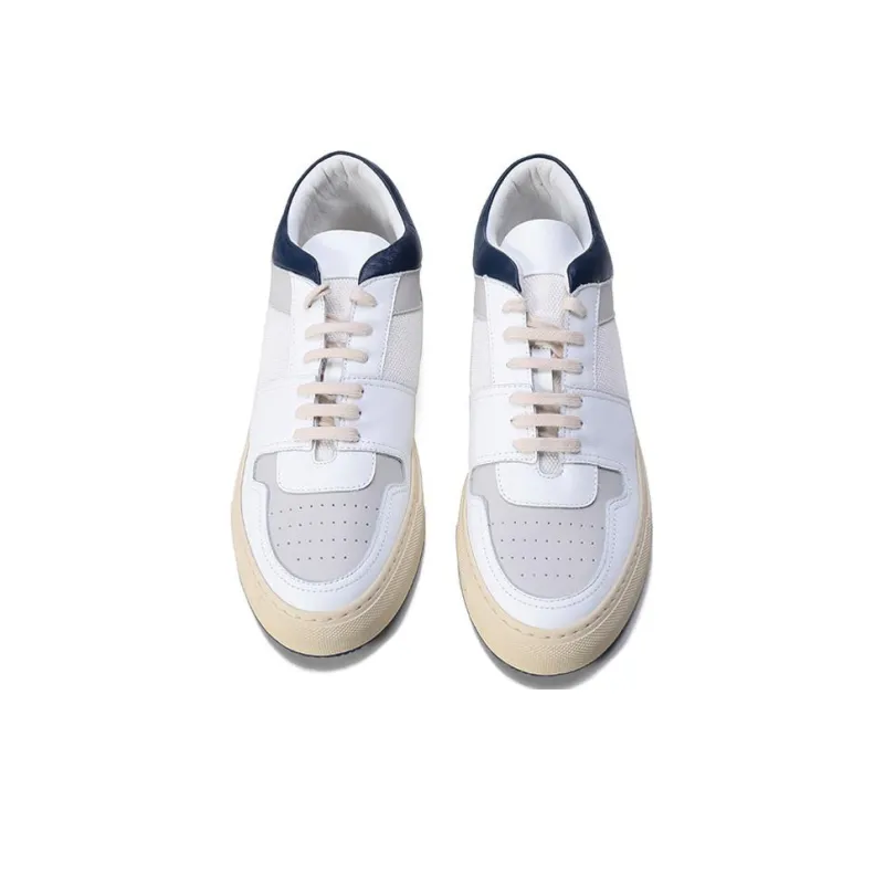 COMMON PROJECTS Skateboard Shoes Men Mid Top White/Blue-3