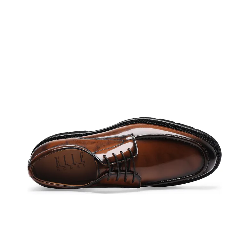 ELLE HOMME Dress Shoes Men's Yellow Brown-2