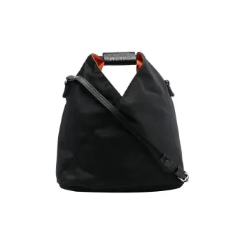 MM6 Maison Margiela Calfskin Shoulder Bag Crossbody Bag Handbag Small Size Women's Black