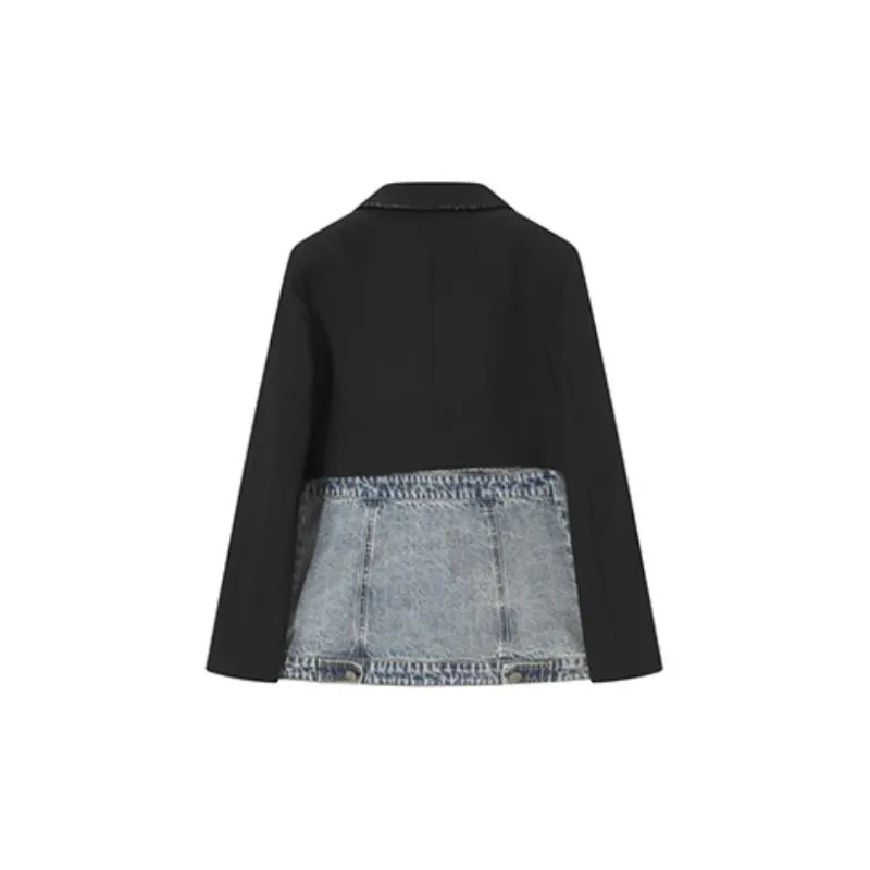 LULUALWAYS SS22 Denim Jacket Women's Black-1