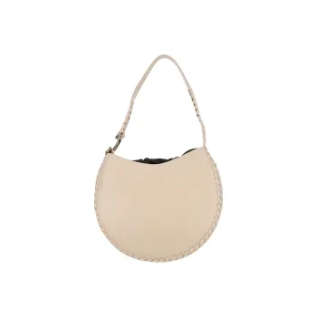 Chloe Smooth Calfskin And Soft Lambskin Hobo Bag Handbag Shoulder Bag Large Size Women's Light Brown