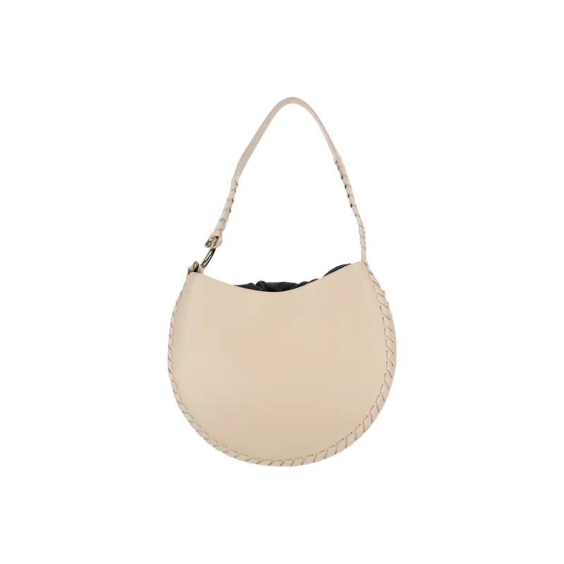 Chloe Smooth Calfskin And Soft Lambskin Hobo Bag, Handbag, Shoulder Bag Tubas Women's Light Umber-0