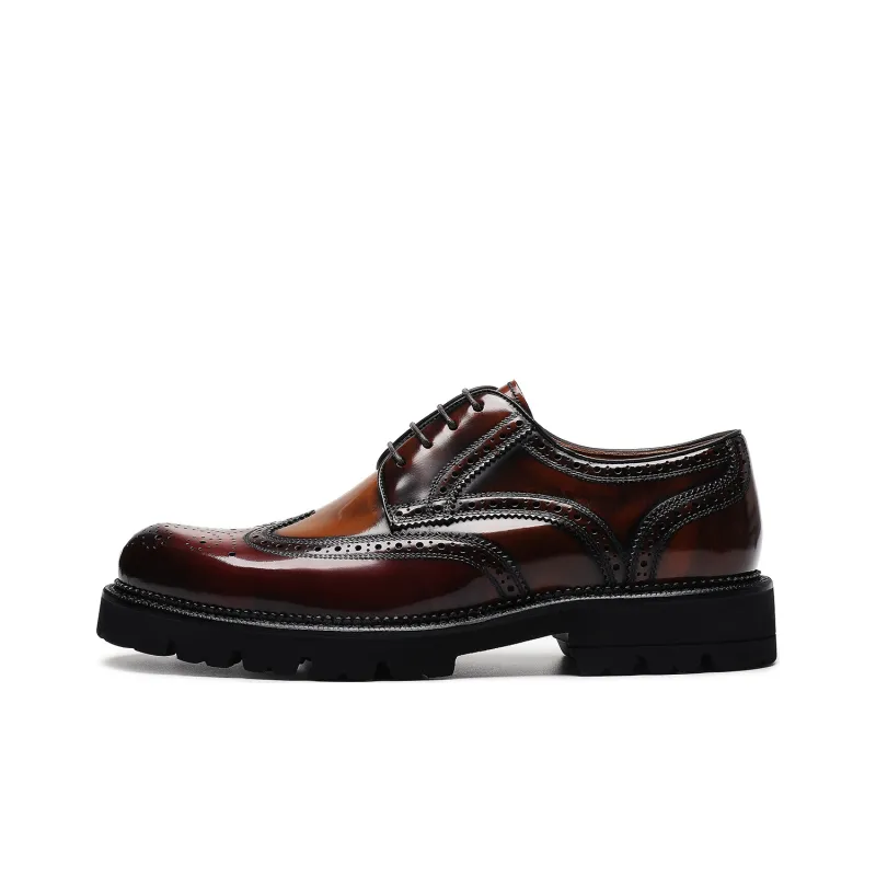 ELLE HOMME Dress Shoes Men's Burgundy-0