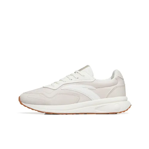 Anta Life Collection Heritage 80 Anti Slip Wear Resistant Low Top Sports Casual Shoes Women's Gray White