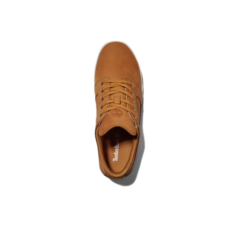 Timberland Bridgton Leather Oxford Wear-Resistant Low-Top Skateboard Shoes Men's Brown Yellow-3