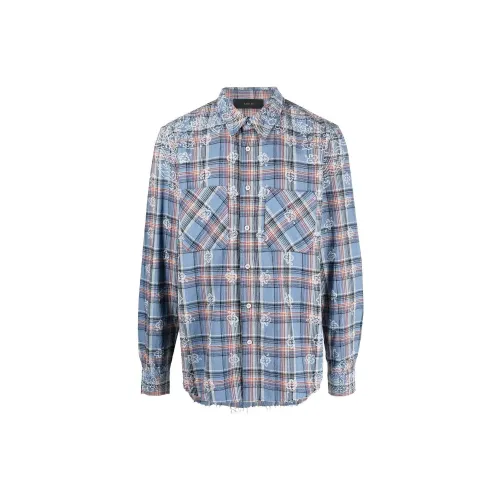 AMIRI Shirts Men Blue