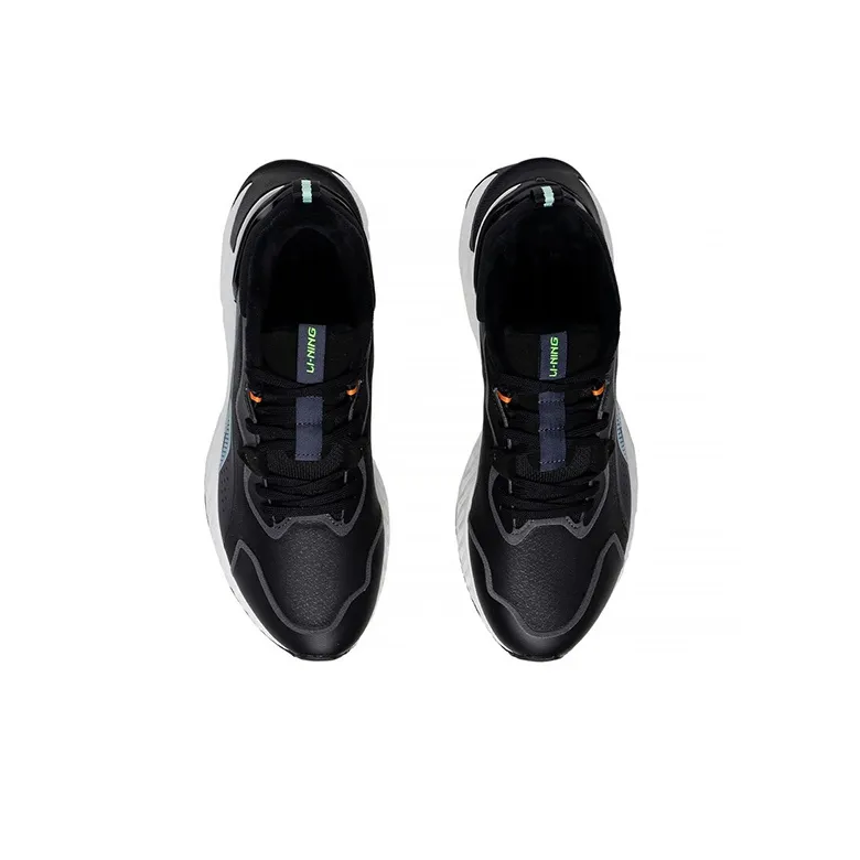 LiNing Cushioning Low Top Sports Casual Shoes Men's Black Blue-3