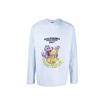 Jacquemus Le T Shirt Octopizza Oversized Longsleeve T Shirt