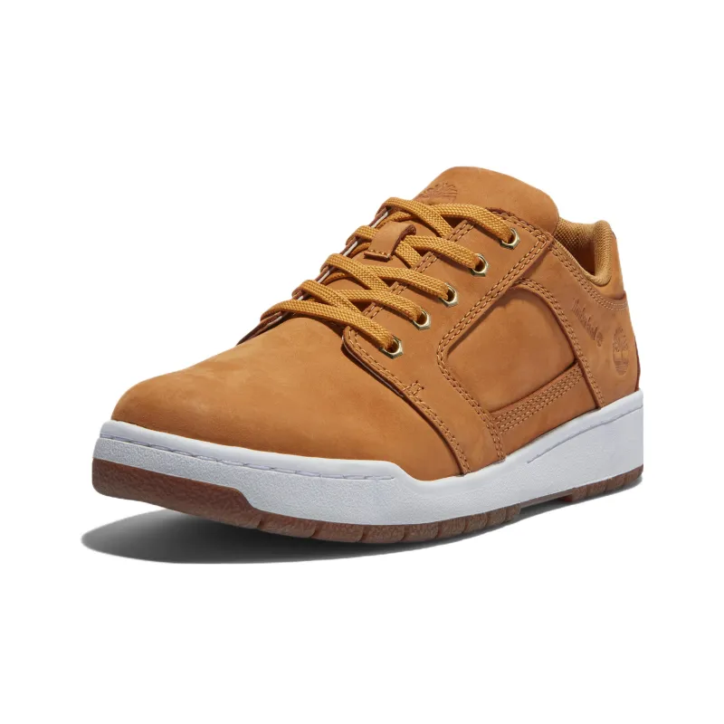 Timberland Bridgton Leather Oxford Wear-Resistant Low-Top Skateboard Shoes Men's Brown Yellow-2