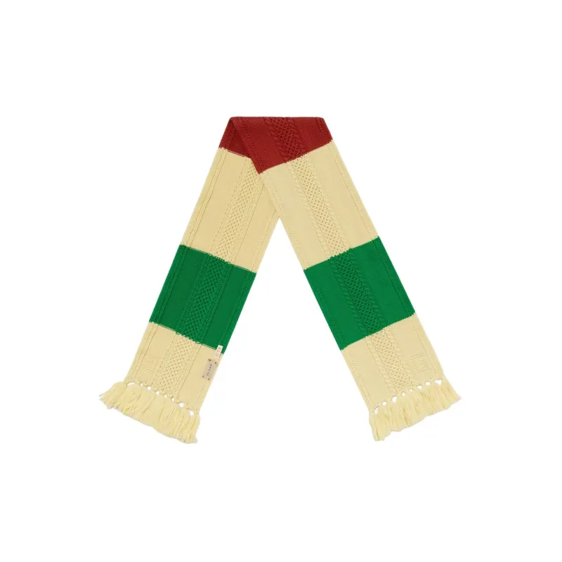 GUCCI Fringed Edge Knitted Scarf-2