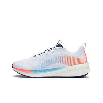 LiNing Red Hare 5 Pro Cushioning Anti Slip And Wear Resistant Low Top Running Shoes Men's White Orange Blue