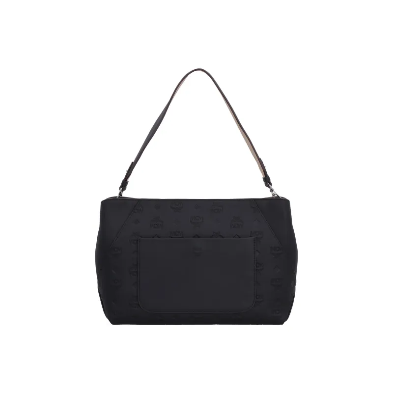 MCM Cow Leather Portable Crossbody Bag Shoulder Bag Regular Women's Black-3
