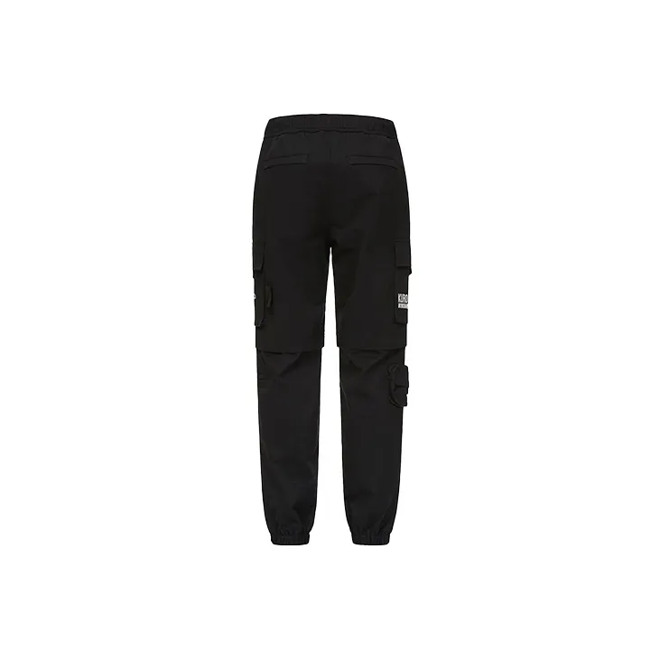 EVISU Cargo Pants Casual Pants Men's Black-1