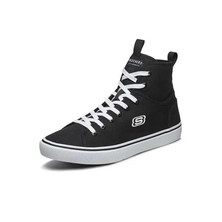 Skechers Lifestyle Anti-Slip Wear-Resistant High-Top Skateboard Shoes Men's Black-2
