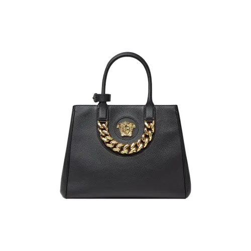 FANSIZHE La Medusa Grained Calfskin tote Dusy Bag Shopping Bag Shoulder Bag Crossbody Bag Handbag Medium Size Women's Black