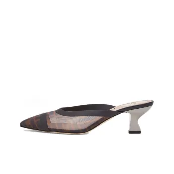 FENDI Colibri Stylish Sandal Women's Black Brown