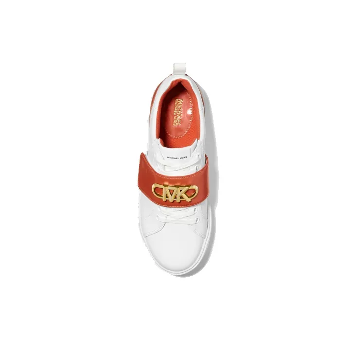MICHAEL KORS Emmett Stylish Skateboarding Shoes Women's White Red-3