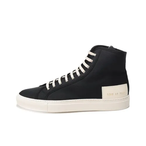 COMMON PROJECTS Canvas Shoes Men High-Top White/Black