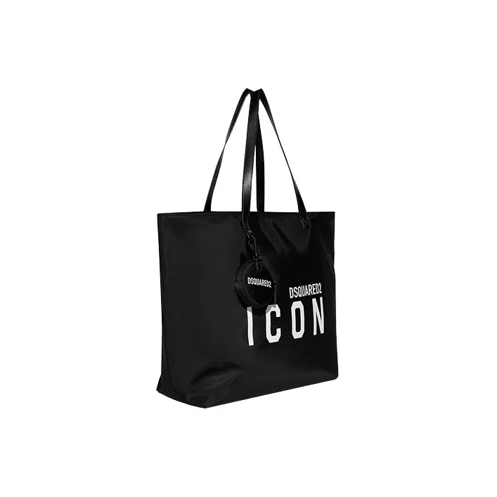DSQUARED 2 Polyamide Tote Bag Shopping Bag Handbag Women's Black-1