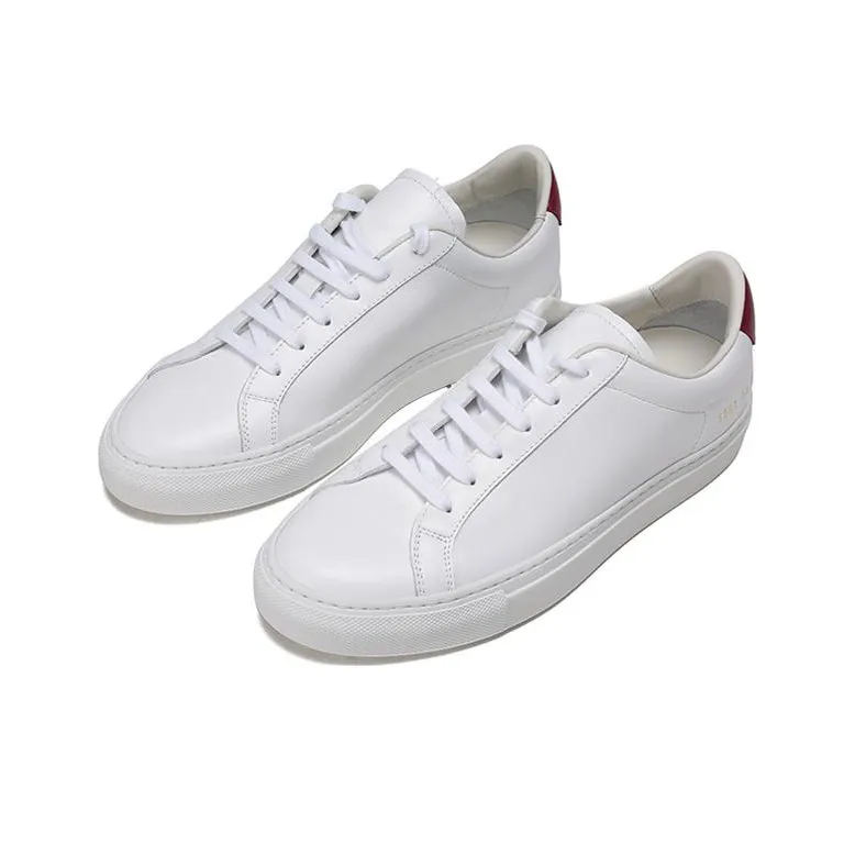 COMMON PROJECTS Skateboard Shoes Women's Low Top White/Red-2