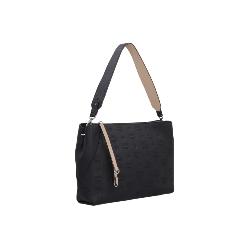 MCM Cow Leather Portable Crossbody Bag Shoulder Bag Regular Women's Black-2