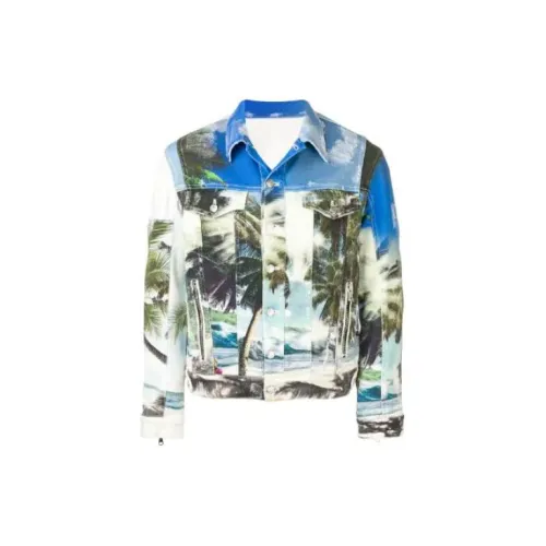 BALMAIN Denim Jackets Men Multicolor