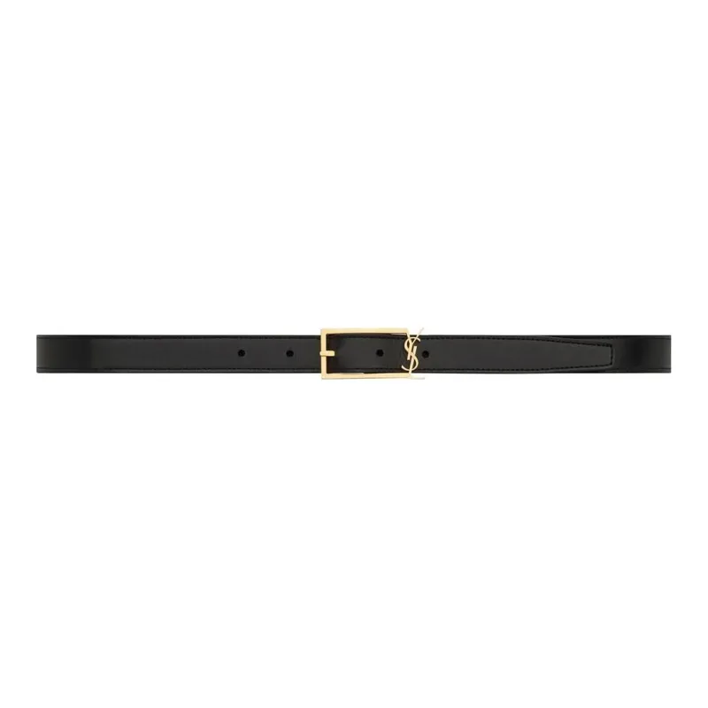 SAINT LAURENT Logo buckle Belt-0