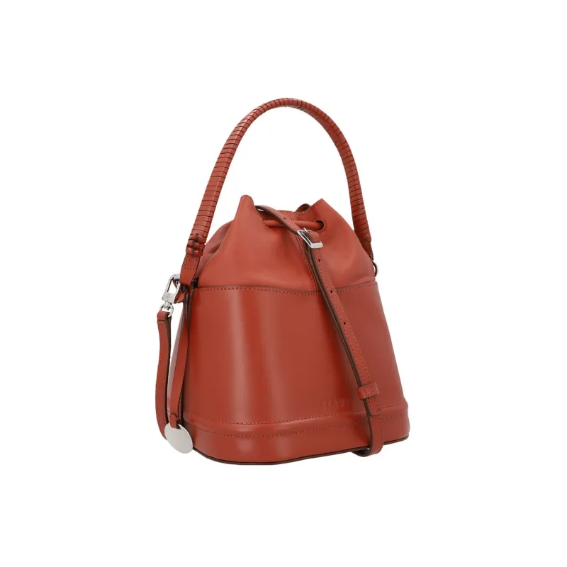 Staud Leather Bucket Bag Handbag Shoulder Bag Crossbody Bag Women's Brown-1