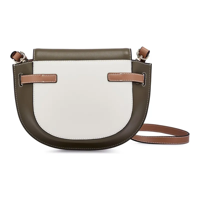 Hush Puppies Cow Leather Saddle Bag Crossbody Bag Shoulder Bag Women's Coffee/Blue/Jasper-10
