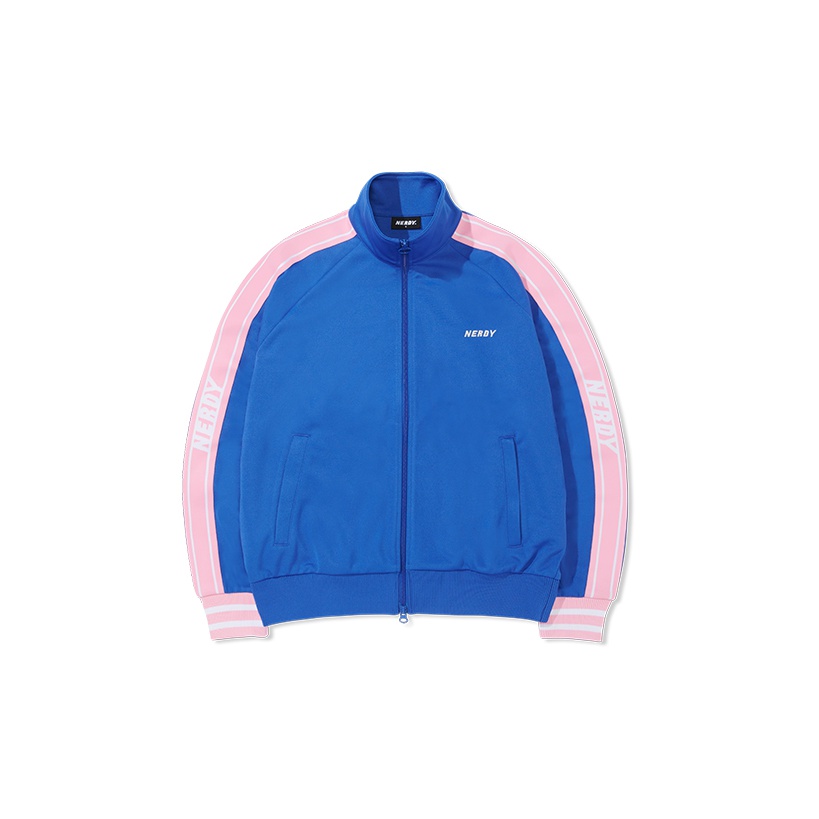 NERDY ロゴテープフーデッドジップアップセット ピンク レディース