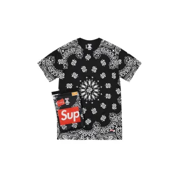 Supreme Hanes Bandana Tagless Tees 2 Pack