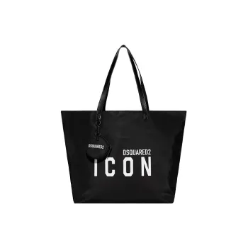 DSQUARED 2 Polyamide Tote Bag Shopping Bag Handbag Women's Black