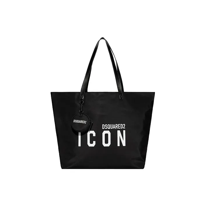 DSQUARED 2 Polyamide Tote Bag Shopping Bag Handbag Women's Black-0