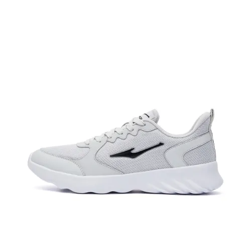 Erke Running Shoes Men Low-Top Pencil Gray/Right White